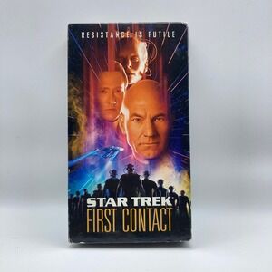 Star Trek First Contact VHS 1996 Patrick Stewart Sci-Fi Paramount Pictures Movie